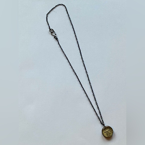 Twinkle Necklace - Dark Brass/Iron Tone Metal, 20" Long - Picture 4 of 5